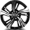 FELGI CARBONADO MONK 5x114.3 7x17 ET45 Black Front Polished