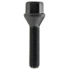 Czarna śruba do felg M12x1.5 45 mm – klucz 17. Stożek