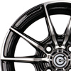 Felgi Carbonado SCOOTER 4x100/4x98 5.5x13 ET30 Black Front Polished