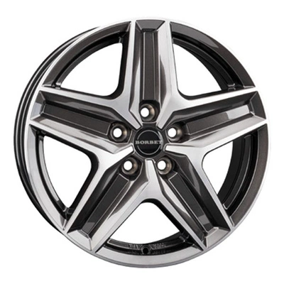 Felgi Borbet CWZ 5x120 7.5x18 ET53 Mistral Anthracite Glossy Polished