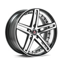 Felgi AXE EX20 5x115 10.5x22 ET30 Gloss Black Polished