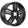 FELGI RONAL R57 4x108 7x17 ET25 Matt Black Front Diamond Cut