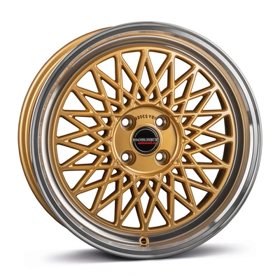 Felgi Borbet B 4x100 7x17 ET25 Gold Rim Polished