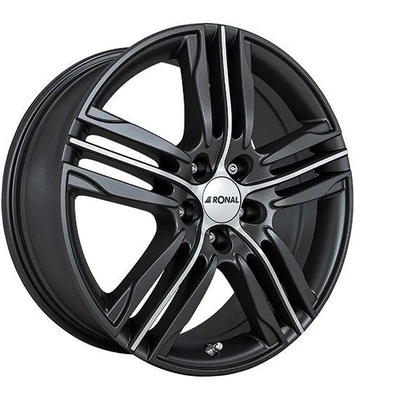 FELGI RONAL R57 5x112 7.5x19 ET51 Matt Black Front Diamond Cut