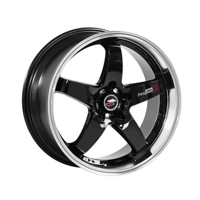 FELGI LENSO D1R 5x108 8x18 ET45 Black Mirror Dish