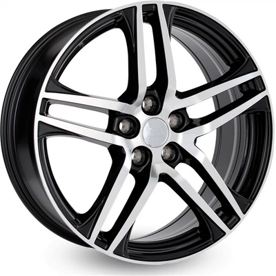 FELGI MAM RS2 5x114.3 7.5x17 ET45 BLACK FRONT POLISH