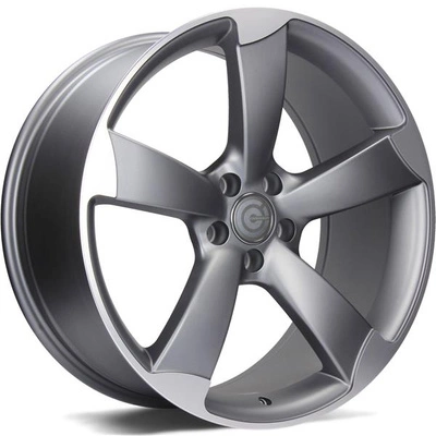 FELGI CARBONADO GRAPHENE 5x112 9x20 ET30 Matt Anthracite Front Polished