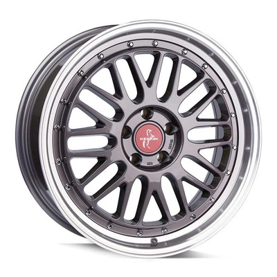 FELGI KESKIN KT22 5x108 8x18 ET45 TITAN GREY LIP POLISH