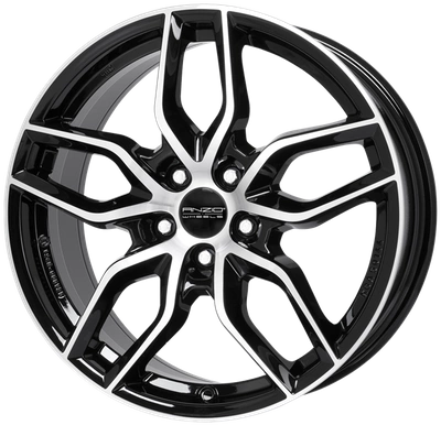 FELGI ANZIO SPARK 5x114.3 7.5x17 ET37 Diamond Black Front Polished