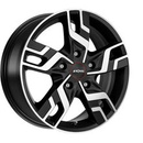 FELGI RONAL R64 5x112 6.5x16 ET52 Jetblack Matt Front Diamond Cut