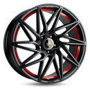 FELGI KESKIN KT20 5x120 8.5x19 ET35 Matt Black Red Inside