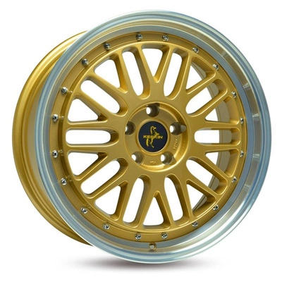 FELGI KESKIN KT22 5x100 8x18 ET30 GOLD LIP POLISH