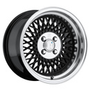 Felgi Klutch SL1 15x8.5 ET17 4x100 Gloss Black w/ Machined Lip