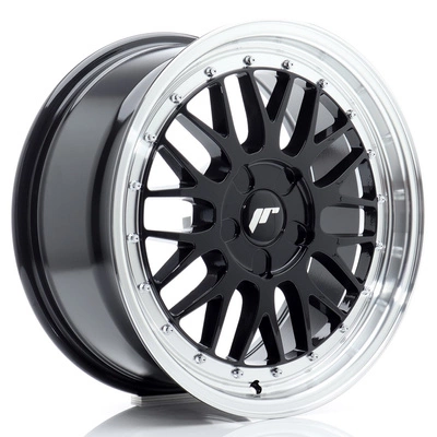Felgi Japan Racing JR23 17x8 ET20-45 5H BLANK Gloss Black w/Machined Lip