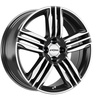 FELGI RONAL R57 4x108 7.5x18 ET35 Black Front Diamond Cut