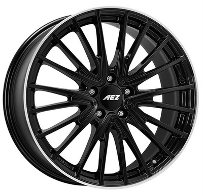 FELGI AEZ BERLIN BLACK 5x112 9x19 ET53 Black Polished Lip