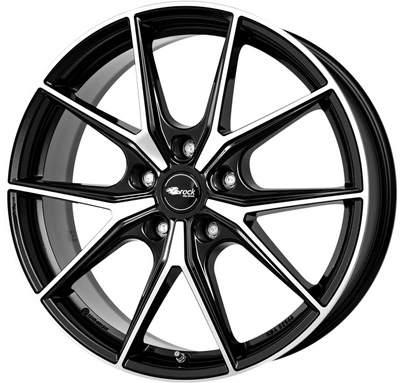 Felgi Brock B40 5x112 8x19 ET32.5 Glossy Black Polished