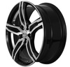 Felgi Brock B29 5x108 7.5x17 ET45 Glossy Black Polished