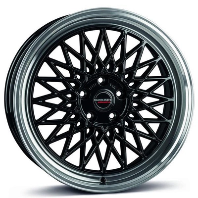 FELGI BORBET B 4x100 7x17 ET38 Black Rim Polished