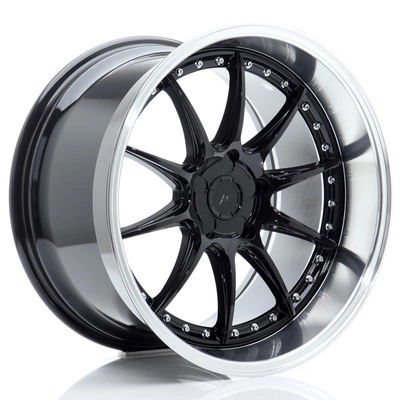 Felgi Japan Racing JR41 19x11 ET12-25 5H BLANK Glossy Black w/Machined Lip