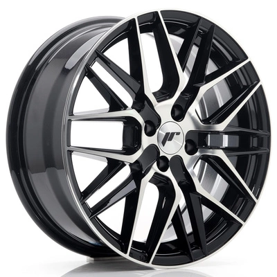 FELGI JAPAN RACING JR28 17x7 ET40 4x100 Gloss Black Machined Face