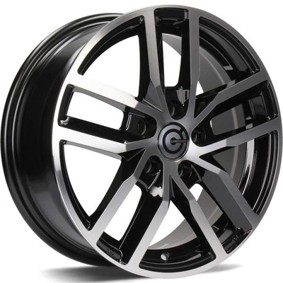 Felgi Carbonado ICE 5x100 6x15 ET38 Black Front Polished