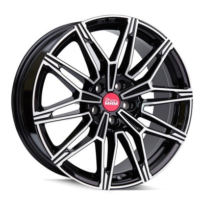 FELGI MAM B3N 5x112 8.5x19 ET30 BLACK FRONT POLISH