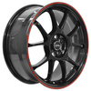 FELGI INTER ACTION PHOENIX 5x100 7x17 ET37 Gloss Black Red