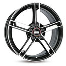 FELGI MAM W4 7x17 5x100 ET35 Black Front Polish
