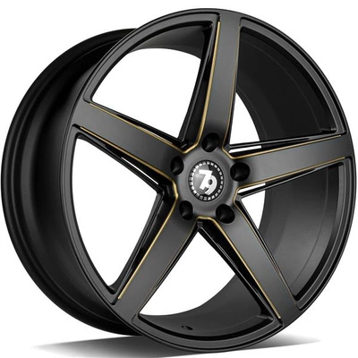 FELGI SEVENTY9 SV-N 5x112 8x18 ET35 Black Glossy Milled Gold