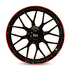 FELGI MAM GT1 5x112 8x18 ET45 Black Painted Lip Red