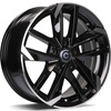 Felgi Carbonado RENNES 4x108 6.5x15 ET25 Black Front Polished