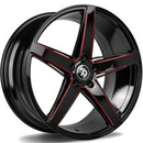 FELGI SEVENTY9 SV-N 5x112 8x18 ET35 Black Glossy Milled Red