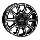 Felgi Rial TRANSPORTER 2 5x112 6.5x16 ET52 Diamond Black Front Polished
