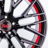 FELGI MAM RS4 5x120 8.5x19 ET35 BLACK PAINTED RED INSIDE