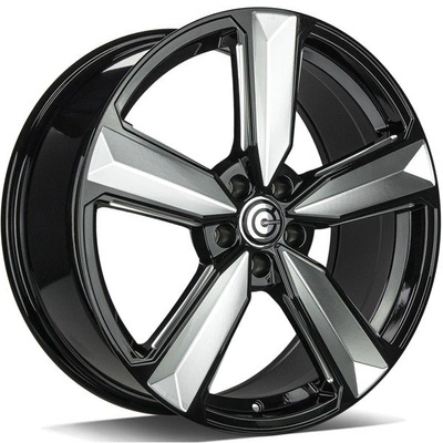 FELGI CARBONADO BLAST 5x112 8.5x20 ET30 Black Front Polished Edges Polished