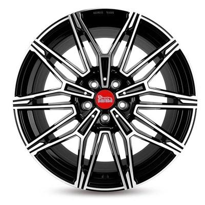 FELGI MAM B3 5x112 8.5x19 ET45 BLACK FRONT POLISH