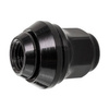 Czarne nakrętki do oryginalnych felg aluminiowych Ford - M12x1,5 - (stożkowa ruchoma podkładka) - Carbonado