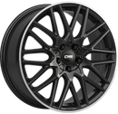 FELGI CMS C25 4x100 7x17 ET45 Gloss Black Polished lip