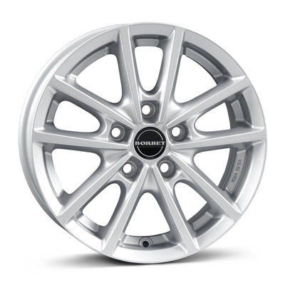 Felgi Borbet W 5x114.3 6x15 ET43 Crystal Silver
