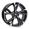 FELGI MAM RS6 5x114.3 8.5x19 ET40 BLACK FRONT POLISH