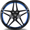 FELGI SEVENTY9 SV-A 5x120 8x18 ET30 Black Glossy Blue Inner Lip