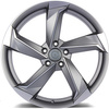 FELGI CARBONADO TWIST 5x112 8x18 ET35 Matt Anthracite Front Polished