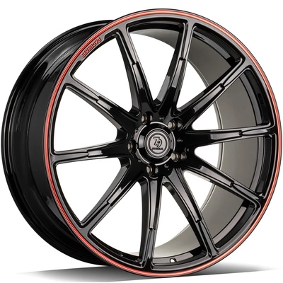 Kute Felgi Seventy9 MF.7 5x130 10x22 ET30 Black Glossy Red