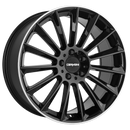 Felgi Carmani 17 FRITZ 5x112 9.5x20 ET36 Black Lip Polish