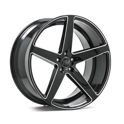 FELGI 1AV ZX9 5x130 10.5x22 ET25 Gloss Black Chamfer