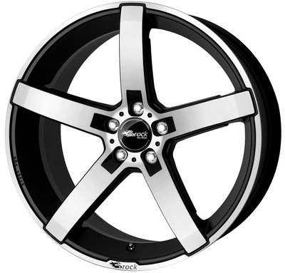 Felgi Brock B35 5x100 8x18 ET38 Black Matt Polished