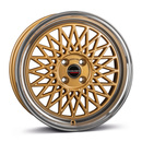 Felgi Borbet B 4x100 7x17 ET38 Gold Rim Polished