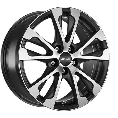 FELGI RONAL R61 5x114.3 7.5x17 ET40 Jetblack Matt Front Diamond Cut
