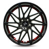 FELGI KESKIN KT20 5x112 8.5x20 ET30  Black Painted Red Inside